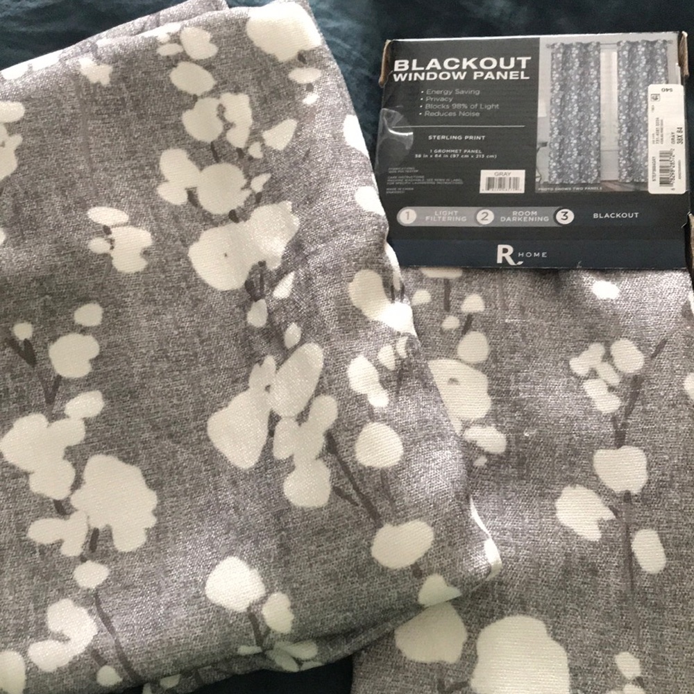 Two panels of curtains